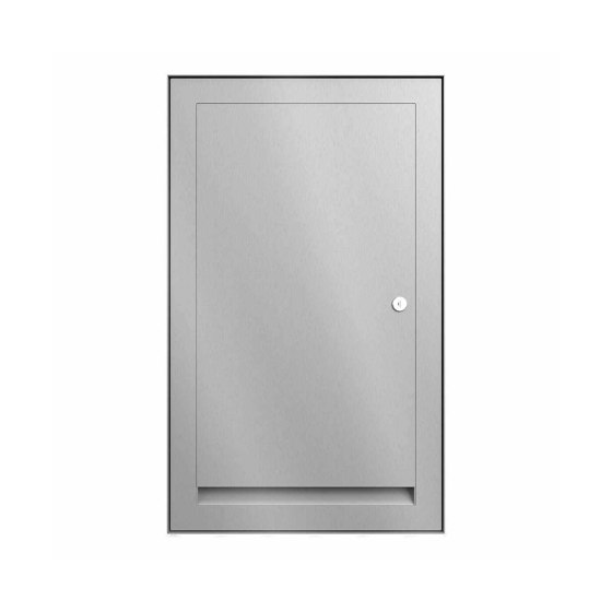 Wallbox Close BASIC Charge 1 - 11kW/16A with type 2 charging cable surface-mounted door stop left * lock right stainless steel, polished | Sockets | Briefkasten Manufaktur