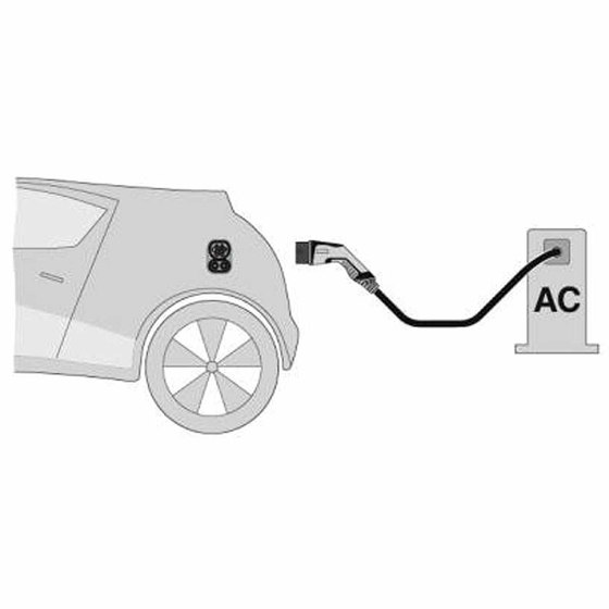 Charging point Close BASIC Charge 1X - 22kW/32A with type 2 charging cable Door stop left * Lock; right Stainless steel, polished | Enchufes | Briefkasten Manufaktur