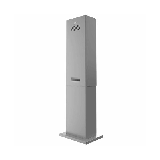 Charging point Plug BASIC Charge 1X - 22kW/32A with 1x type 2 socket Height 1300mm Right RAL of choice | Sockets | Briefkasten Manufaktur
