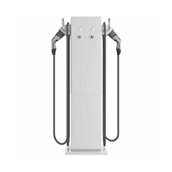 Wallbox Draw BASIC Charge 2 - 22kW/32A - 11kW/16A with 2x Type 2 charging cable Height 1300mm RAL of your choice | Enchufes | Briefkasten Manufaktur