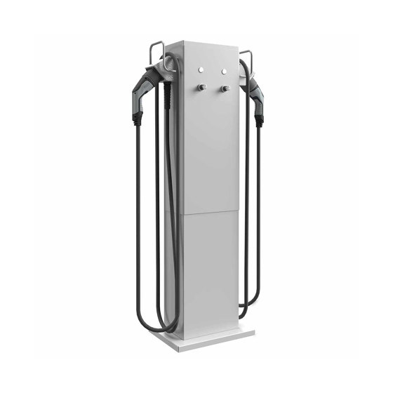 Wallbox Draw BASIC Charge 2 - 22kW/32A - 11kW/16A with 2x Type 2 charging cable Height 1300mm RAL of your choice | Sockets | Briefkasten Manufaktur