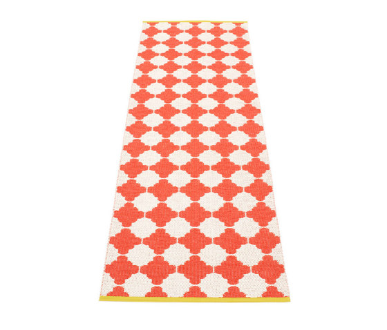 Marre Coral Red | Vanilla | Mustard Edge | Rugs | PAPPELINA