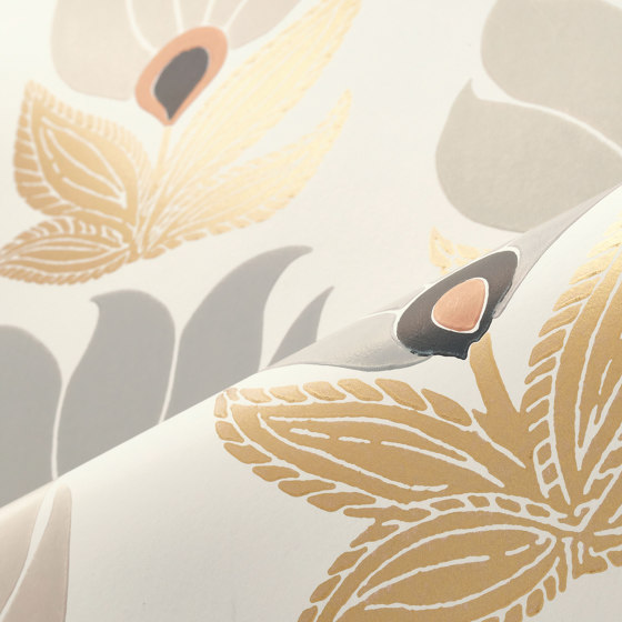 DAUPHINE BLANC/DORÉ | Wall coverings / wallpapers | Casamance