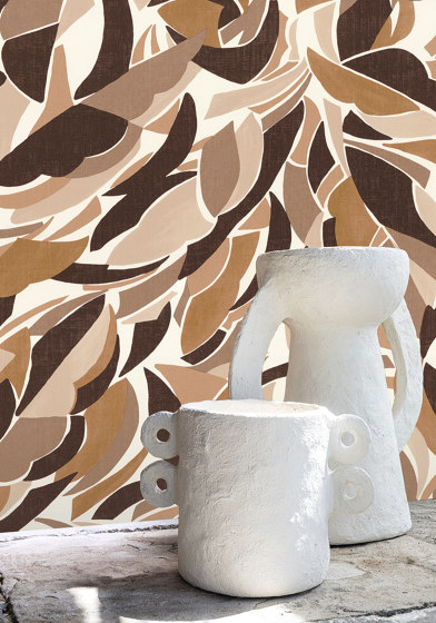 COLLAGE BLANC/CHOCOLAT | Wall coverings / wallpapers | Casamance
