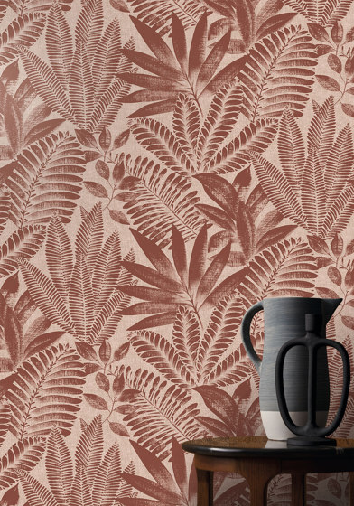 ALOES TERRACOTTA/GREGE | Wall coverings / wallpapers | Casamance