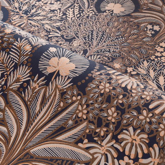 PERSEE MARINE/CUIVRE | Wall coverings / wallpapers | Casamance
