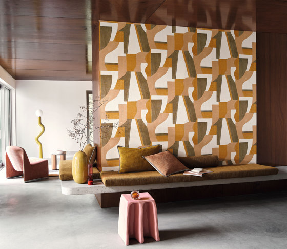 GINO OCRE/NUDE | Wall coverings / wallpapers | Casamance