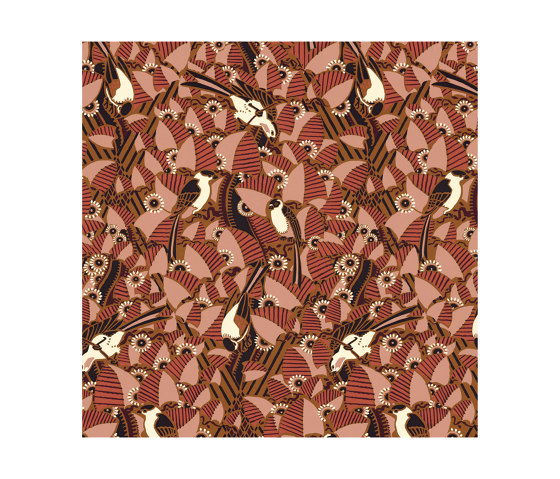 MAJOLIQUES BLUSH/TERRE DE SIENNE | Wall coverings / wallpapers | Casamance