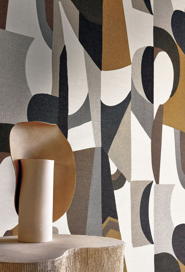 ASSEMBLAGE BLANC/CHOCOLAT | Wall coverings / wallpapers | Casamance