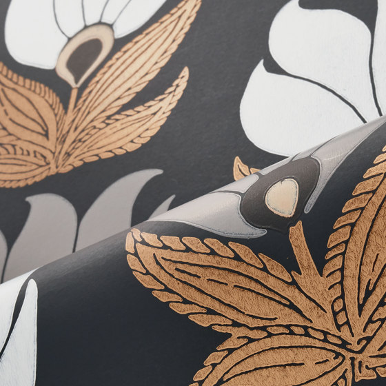 DAUPHINE NOIR/DORÉ | Wall coverings / wallpapers | Casamance