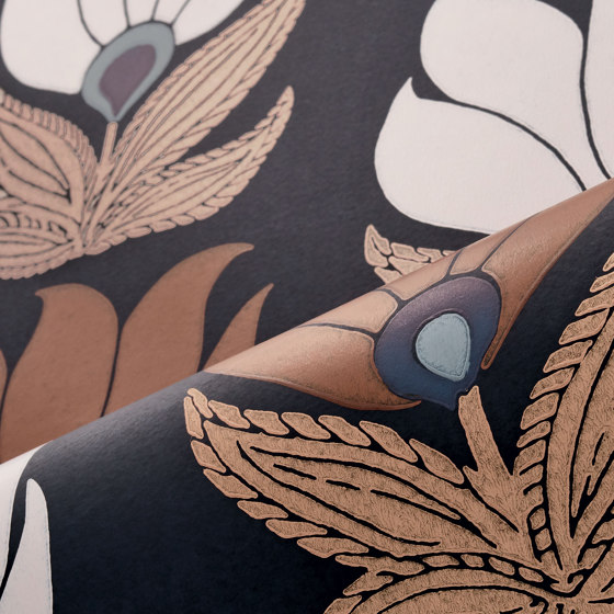 DAUPHINE MARINE/DORÉ | Wall coverings / wallpapers | Casamance