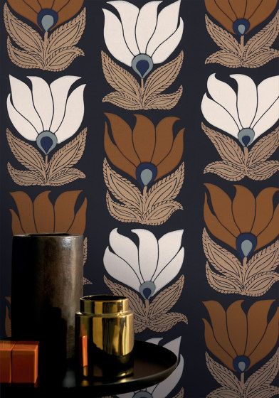 DAUPHINE MARINE/DORÉ | Wall coverings / wallpapers | Casamance