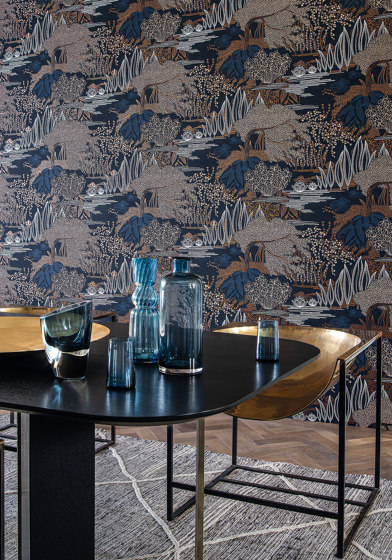 JASMIN ENCRE/CUIVRE | Wall coverings / wallpapers | Casamance