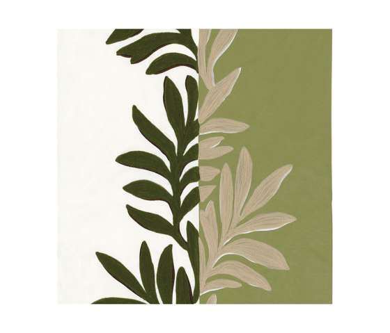 SOPHORA BLANC / OLIVE | Tessuti decorative | Casamance