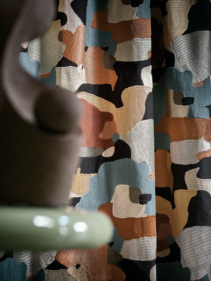 PARADE ACAJOU ACIER | Drapery fabrics | Casamance