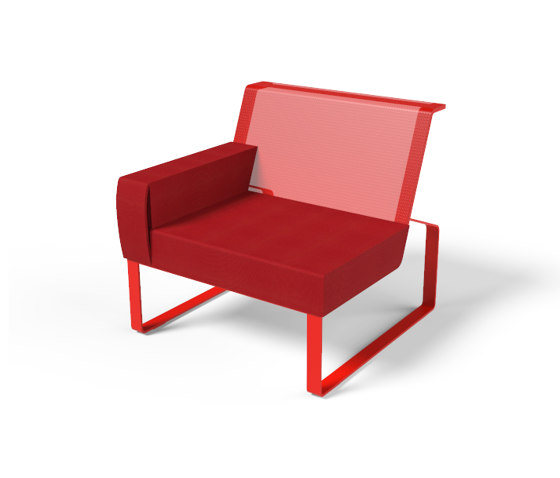 Armchair with left armrest and front pocket Moja | Poltrone | Egoé