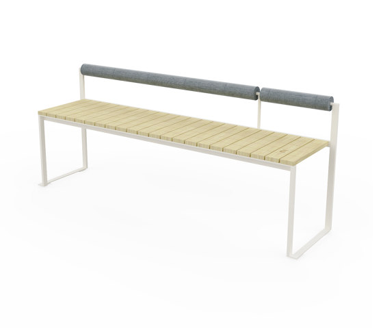 Bench with the backrest Bistrot | Panche | Egoé