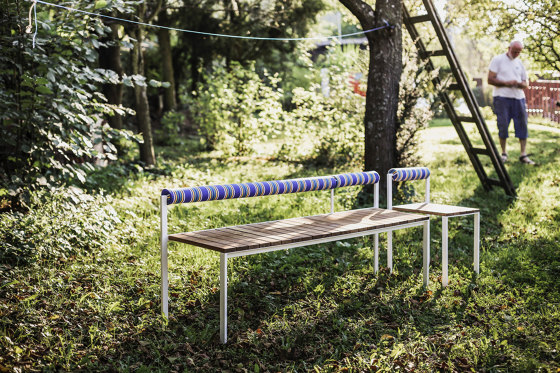 Bench with the backrest Bistrot | Benches | Egoé