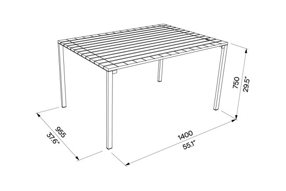 Bistrot Rectangular Table | Dining tables | Egoé
