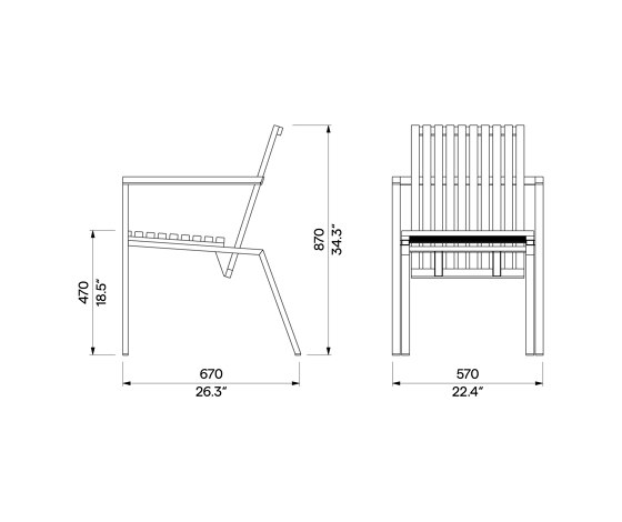 Chair with armrests Axis | Chaises | Egoé