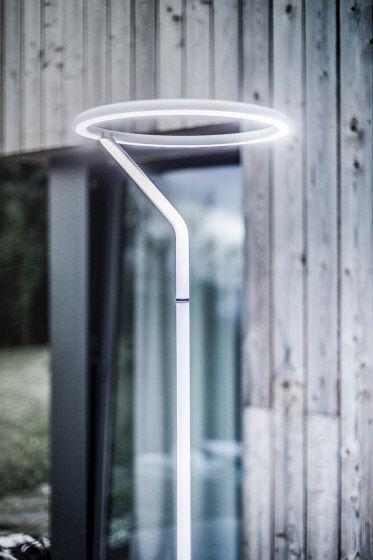 Outdoor lamp Laso with straight lampshade-high version | Outdoor floor lights | Egoé