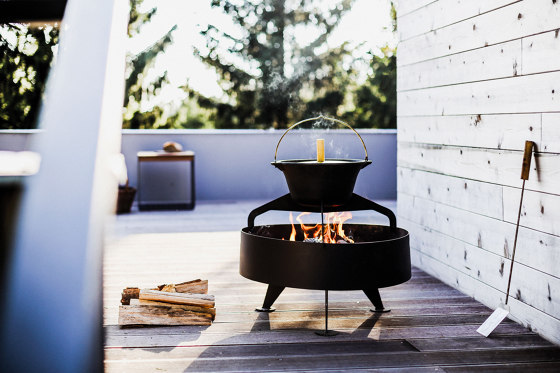 Pot set for round firepit Back to fire | Barbecues | Egoé