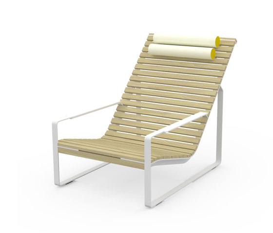 Relaxing deckchair with armrests Preva | Bains de soleil | Egoé