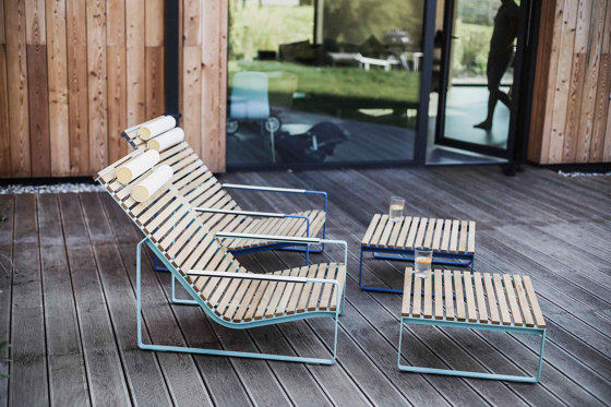 Relaxing deckchair with armrests Preva | Bains de soleil | Egoé