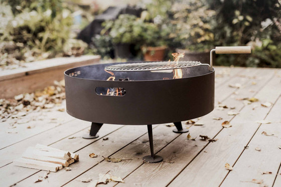 Round firepit Back to fire | Barbacoas | Egoé