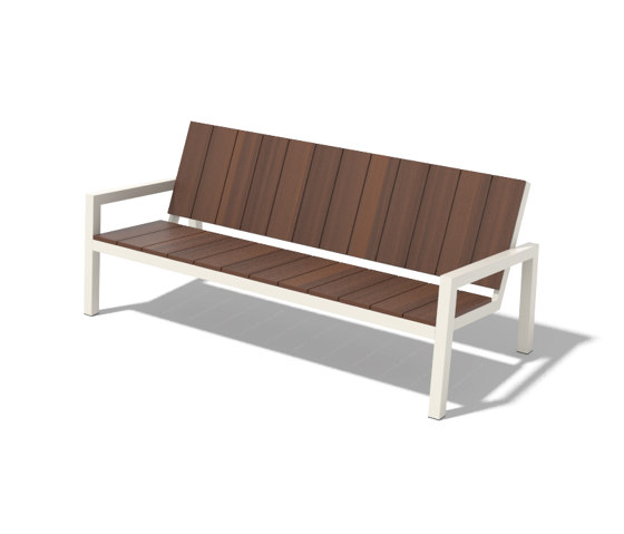 Three-seat bench with armrests Laurede | Panche | Egoé