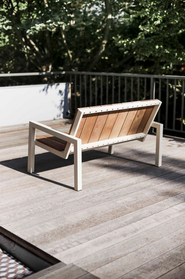Three-seat bench with armrests Laurede | Panche | Egoé
