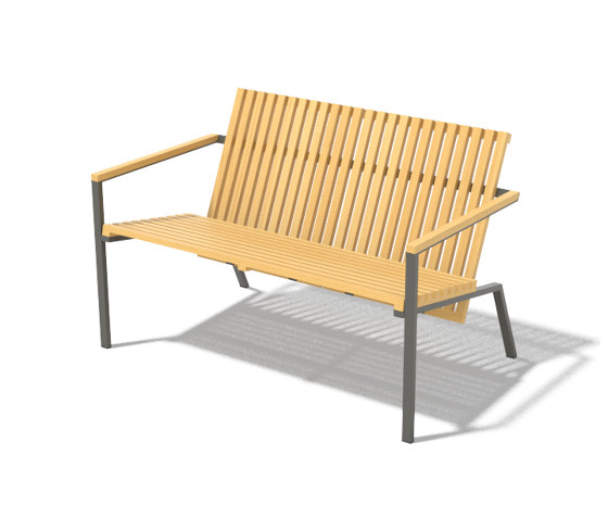 Two-seat bench Axis | Bancs | Egoé