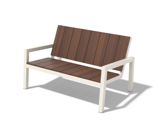 Two-seat bench with armrests Laurede | Panche | Egoé