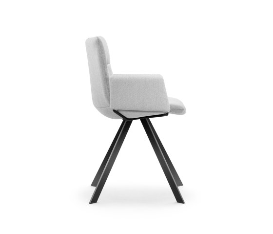 MAREL four-legged chair flat tube with side panels | Sedie | Girsberger