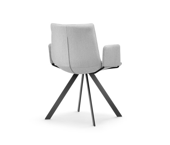 MAREL four-legged chair flat tube with side panels | Chairs | Girsberger