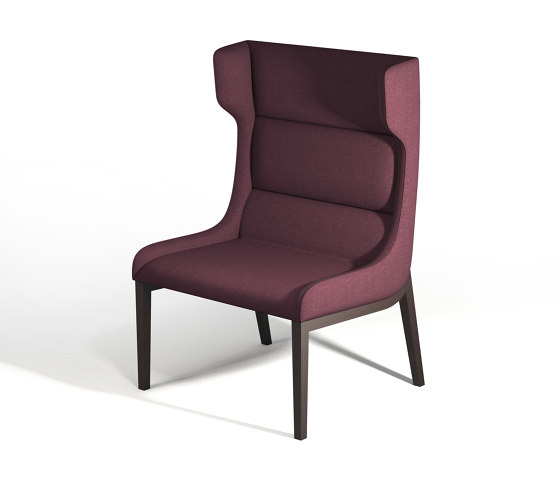 aris dining - Armchair high, with side "ears"" | Sillones | Rossin srl