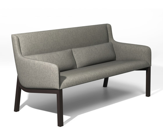 aris lounge - 2-seater sofa low, open armrests | Sofas | Rossin srl