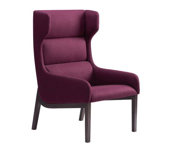 aris lounge - Armchair high, open armrests | Sillones | Rossin srl