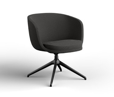 cleo mini low - plain padding, with swivel base | Chairs | Rossin srl