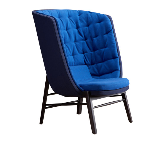 cleo wood - Lounge chair high | Armchairs | Rossin srl