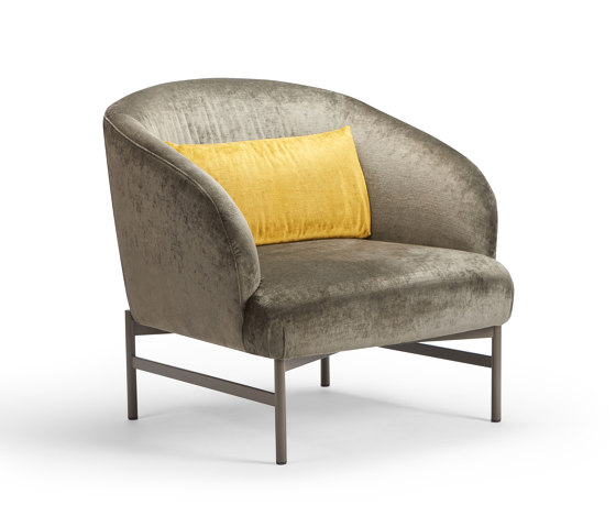 kamal - Armchair with back cushion | Armchairs | Rossin srl