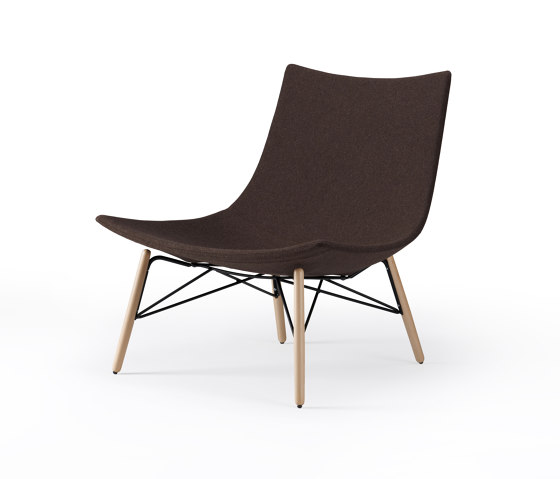 luc - Lounge chair, wooden feet | Armchairs | Rossin srl