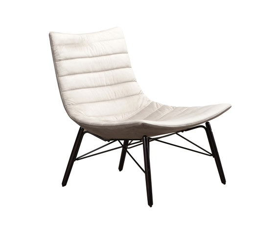 luc soft - Lounge chair quilted, wooden feet | Armchairs | Rossin srl