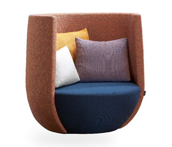 nido - Lounge Armchair rotating base | Armchairs | Rossin srl