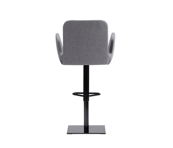 sofie - Barstool with armrests, rotating base black | Taburetes de bar | Rossin srl