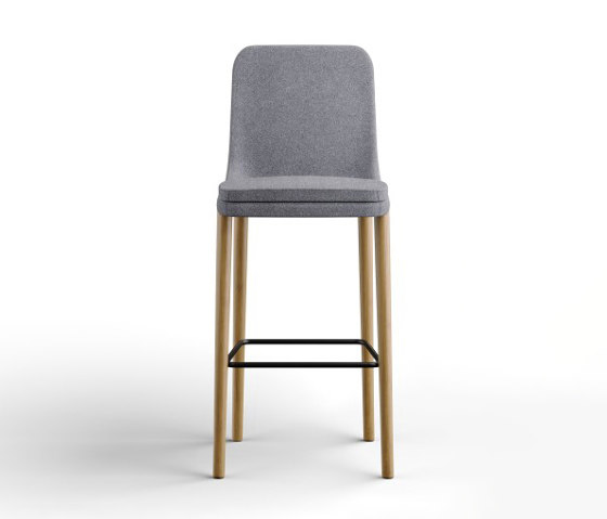 sofie - Barstool, 4 wooden feet, high back | Bar stools | Rossin srl
