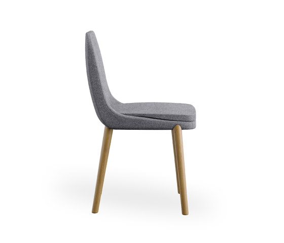 sofie - Chair, 4 wooden legs, high back | Sillas | Rossin srl