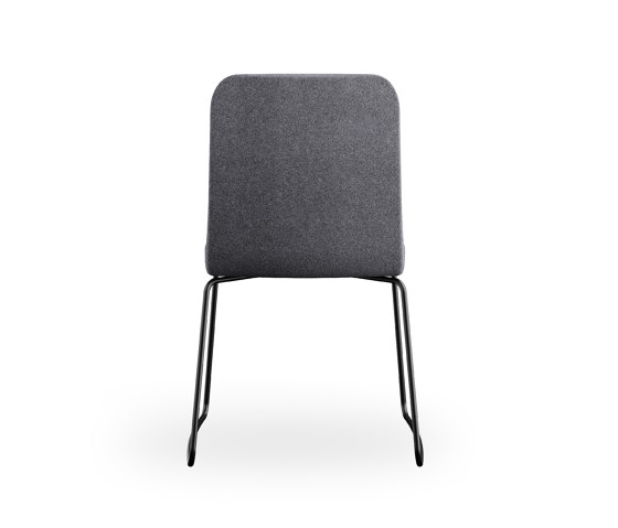 sofie - Chair, sled metal base black, high back | Sillas | Rossin srl