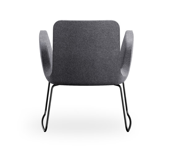 sofie - Loungesessel mitKufen schwarz | Stühle | Rossin srl