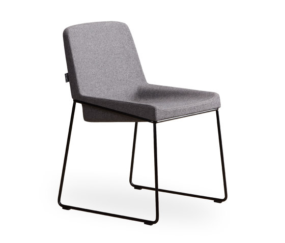 tonic metal - Stuhl,Kufengestell schwarz lackiert | Stühle | Rossin srl